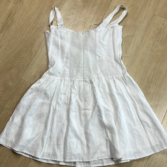 Reformation Sora Linen Dress white, size 10 - threedaughtersproperties.com Reformation Sora Linen Dress white, size 10 - threedaughtersproperties.com